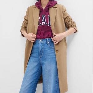 Gap camel top coat women’s